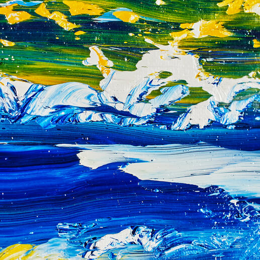 Benno Werth Original Fröhliche Landschaft Kunst kaufen