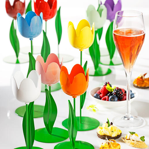 Metall-Tulpen Ein farbenfrohes Blütenmeer für Ihre Tischdekoration, den Eingangsbereich, Balkon, …