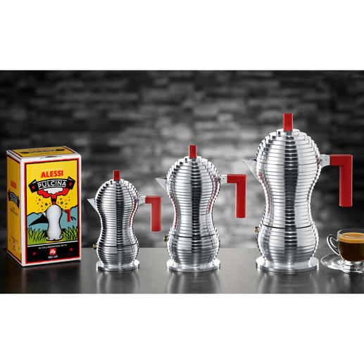 Den Design-Espressokocher „Pulcina“ gibt es in 3 Größen. Den Design-Espressokocher „Pulcina“ gibt es in 3 Größen.