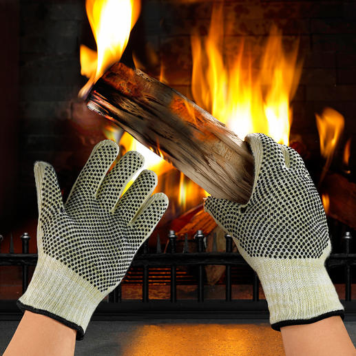 Hitzeschutzhandschuhe Grillhandschuhe Kaminhandschuhe Feuerhandschuhe Ofen