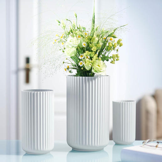 Lyngby Porzellanvase Weiß, schlicht, schön: die Lyngby-Vase der 30er-Jahre – jetzt neu aufgelegt.