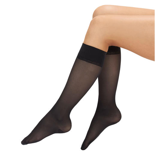 Kniestrümpfe, Schwarz Kniestrümpfe, Schwarz