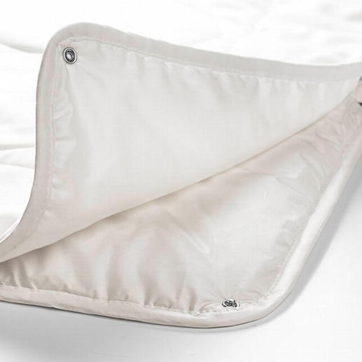 Per Druckknöpfe verbunden ergeben beide Einzeldecken Ihr kuscheliges, wohlig-wärmendes Winterbett. Per Druckknöpfe verbunden ergeben beide Einzeldecken Ihr kuscheliges, wohlig-wärmendes Winterbett.