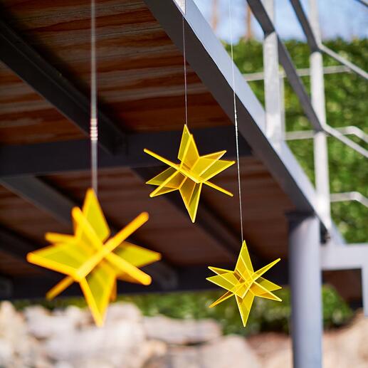 Cazador-del-sol® Sonnenfänger-Sterne Spektakulär auf großen Events – und in Ihrem Garten. Rein durch Tageslicht wird das Leuchten entfacht.