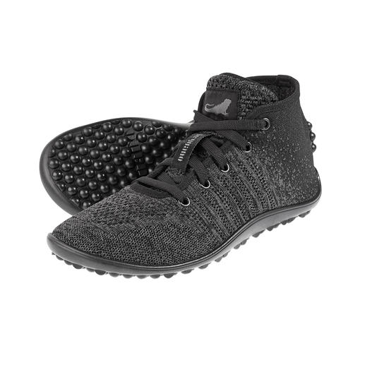 Barfuß-leguano® Knit-Sneaker Original leguano® Barfuß-Genuss – jetzt im trendig hohen Strick-Sneaker.