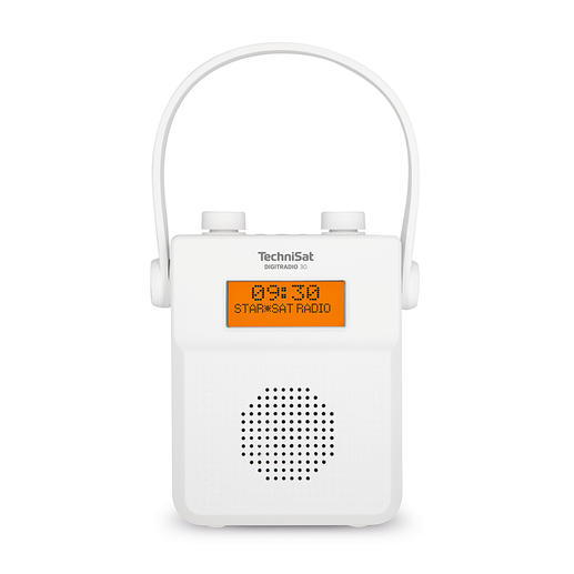 TechniSat Digitradio 30, portables Duschradio, weiß