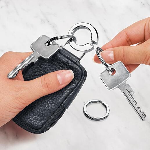 Kaufe Schlüsselanhänger PU-Leder Schlüsseltasche Fall Männer