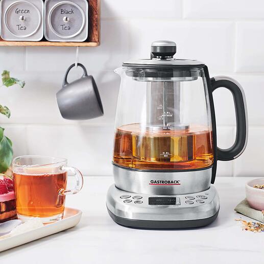 Gastroback Teeautomat Advanced Plus 5 Teeprogramme + 4 wählbare Brühstärken = Lieblingstee punktgenau nach Ihrem Geschmack.