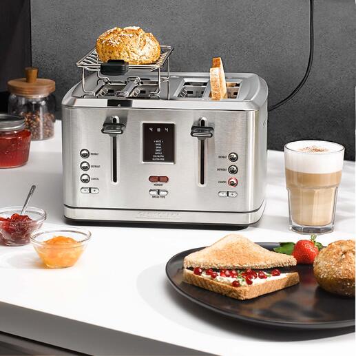 Gastroback Design-Toaster Digital 4S Hightech-Toaster neuester Stand. Top-Bewertungen. Smarte Funktionen. Cooles Edelstahl-Design. Qualität von Profi-Ausstatter Gastroback.