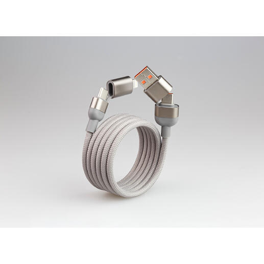4in1 magnetisches Daten- und Ladekabel, elegant geflochtenes Design