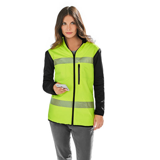 Außenmaterial: innovatives Gewebe aus 100% recyceltem Micro-Polyester, wasserdicht und hohe Atmungsaktivität
Innenmaterial: fluoreszierendes Polyester mit retroreflektierenden Streifen, hohe Lichtechtheit Außenmaterial: innovatives Gewebe aus 100% recyceltem Micro-Polyester, wasserdicht und hohe Atmungsaktivität
Innenmaterial: fluoreszierendes Polyester mit retroreflektierenden Streifen, hohe Lichtechtheit