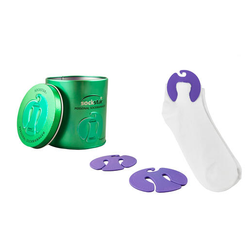 Sockensammler „sockstar®“ Cleverer Sammler hält Socken in der Wäsche paarweise zusammen. Wahlweise mit frischem Lavendelduft.