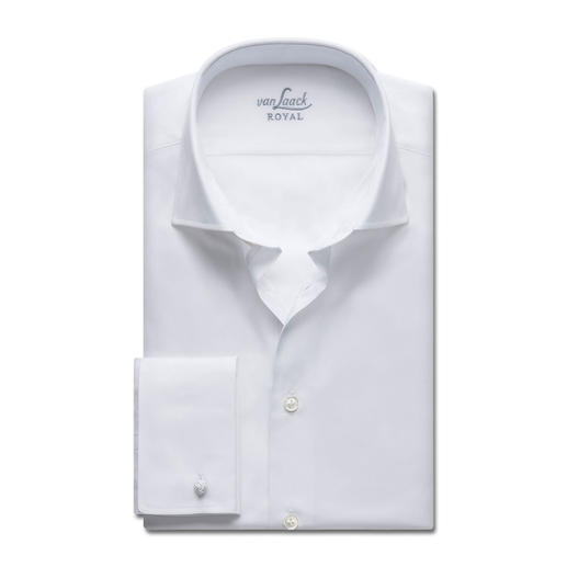 van Laack „Royal“: Alles, was Sie von einem Premium-Hemd erwarten. Beste Baumwolle. Erstklassige Verarbeitung. Bügelleichte Ausrüstung.