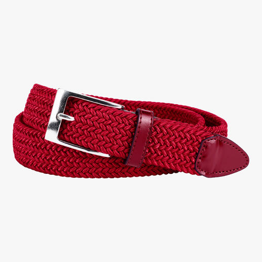 Der elastische Gürtel von Belts: genial bequem, stufenlos verstellbar. Und elastisch. Vergessen Sie Gürtellängen und -größen - dieser Gürtel passt immer. Drückt nie, auch nicht beim Sitzen.