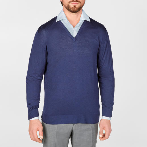 V-Pullover, Navy V-Pullover, Navy