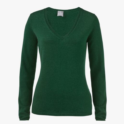 Der Kaschmir-Pullover, der so luftig wie ein Shirt ist. Vom Schweizer Spezialisten Fair Trade Cashmere.