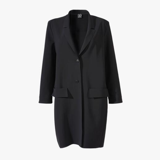 Der zeitgemäße, klassische Blazer-Mantel von Sassenbach ist ein wahres Must-have für jede Basis-Garderobe. Fair und nachhaltig in Deutschland gefertigt.
