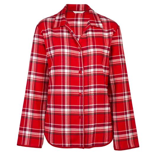Der 5-fach gebürstete, außergewöhnlich softe Flanell-Pyjama - so weich kann Wärme sein. Vom britischen Nachtwäsche-Spezialisten Cyberjammies. Für Damen und Herren.