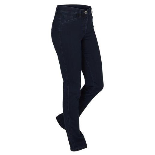 Die Magic-Jeans formt Ihre Figur wie eine Miederhose – und ist dennoch extrem bequem. Flacher Bauch. Fester Po. Und eine schlanke Taille.