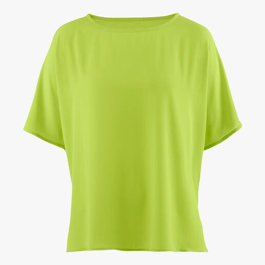 Die T-Shirt-Bluse aus luftig-leichtem, unkompliziertem Viskose-Krepp: perfekt für den Sommer und alle Anlässe. Von Janice & Jo. 