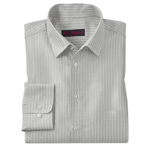 Das klassisch-elegante Streifen-Hemd für die warme Jahreszeit. Aus Seide und Tencel™.