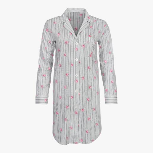 Das stilvolle Nightshirt von Ralph Lauren, New York. Kühler Popeline aus Baumwolle und Viskose.