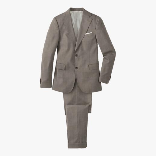 Der Anzug aus feinstem Merino-Tuch von Loro Piana. Design von Anzug-Spezialist Carl Gross. Luxuriös leicht. Natürlich elastisch. Unwiderstehlich elegant.