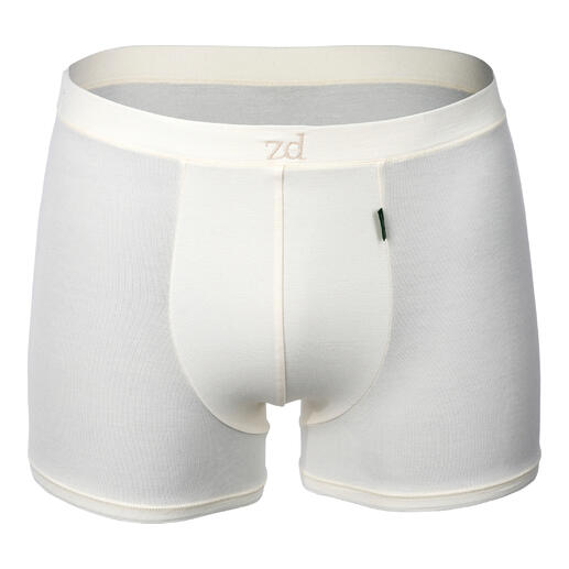 Cremefarbene Shorts für Herren, aus Soja-Faser