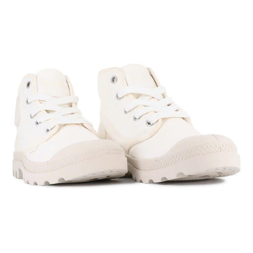 Palladium Canvas-Boots in Offwhite, Größe 36, von vorne