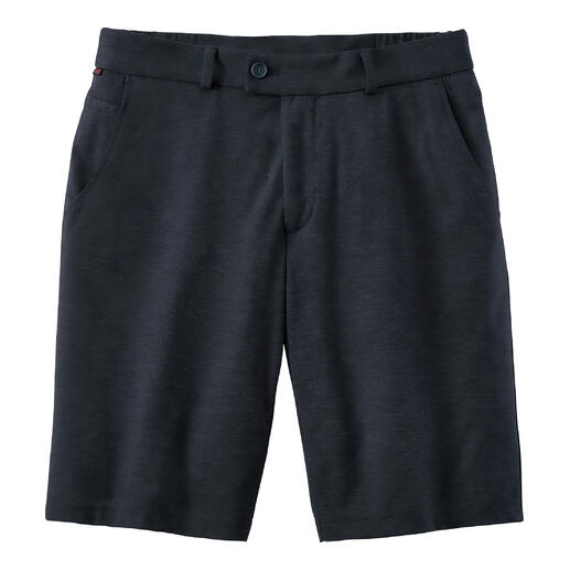 Jersey-Shorts in Salt Pepper, lässiger Schnitt für angenehmen Tragekomfort.