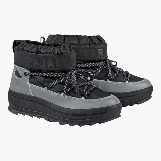 Pajar Reflektor-Boots in Silber mit Schnürung und gepolstertem Schaft, Größe 36