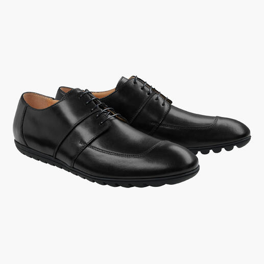 Schwarze Komfort-Business-Schuhe von Franz Gustav, Paaransicht.