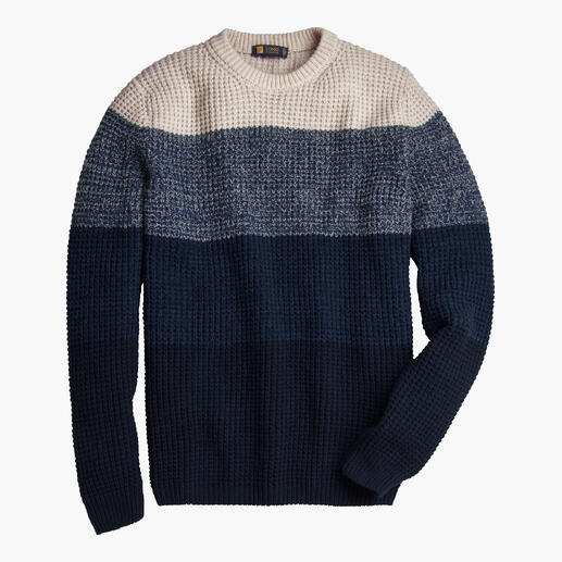 Gestreifter JH1954 Perlfang-Pullover Größe 48