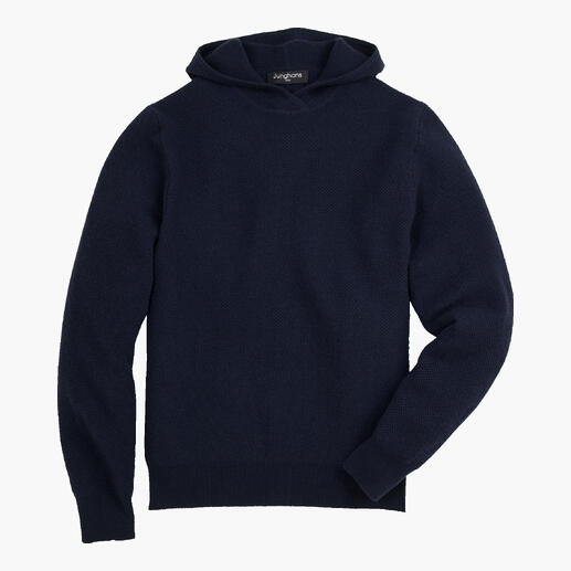 Navy JH1954 KA-Pique-Hoodie Größe 48