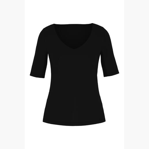 Schwarzes mey Funktions-Blazershirt ohne Dekoration