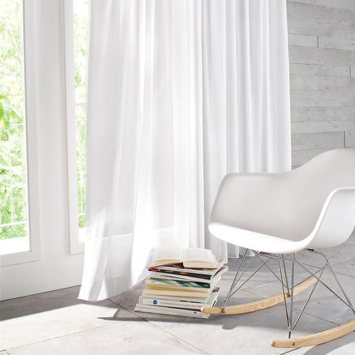 Vorhang Alpes - 1 Stück Leinen-Optik für den Natural-Living-Trend.
Unempfindlich gegen Knitterfalten.