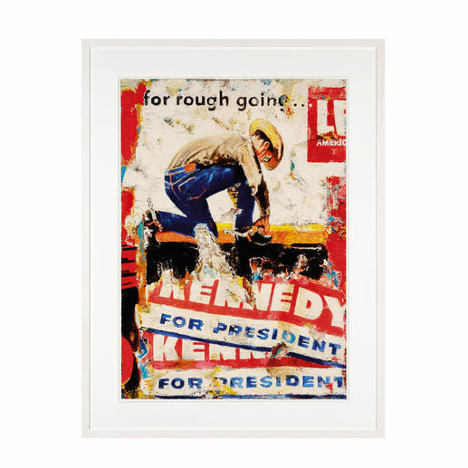 „Kennedy“, gerahmt 73 x 96 cm. „Kennedy“, gerahmt 73 x 96 cm.