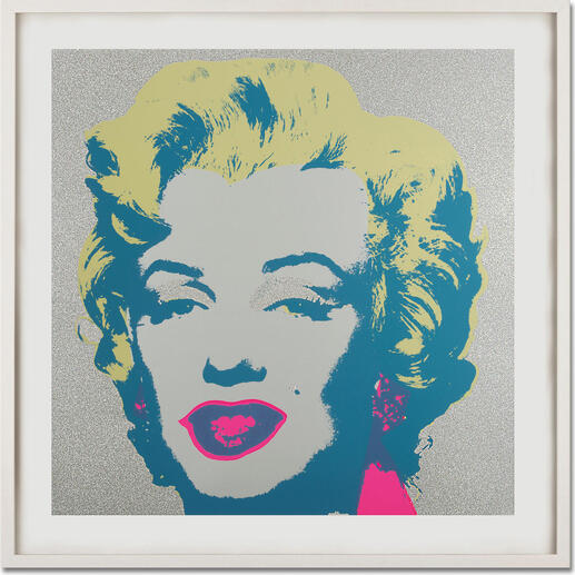 Detaillierte Ansicht von Andy Warhols Marilyn Monroe