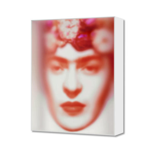 Maxim Wakultschik – Rote Frida Einzigartig: 3D-Objektkunst durch exakt berechnete Stauchung. Maxim Wakultschiks von Hand gefertigte Unikatserie – exklusiv bei Pro-Idee. 5 Exemplare. Maße: 60 x 75 cm