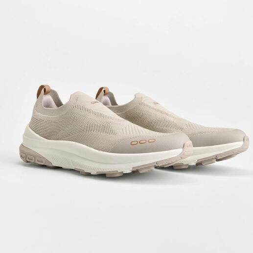 Zwei beige GNL Mesh-Sneaker auf hellem Hintergrund.