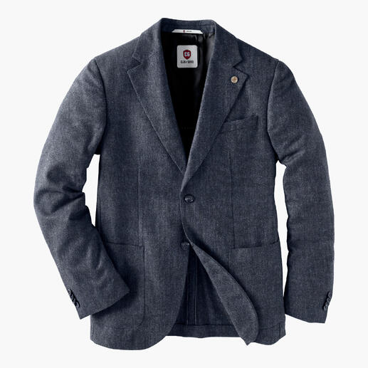 CG Kaschmir-Denim-Sakko in Grau, strukturiertes Design.