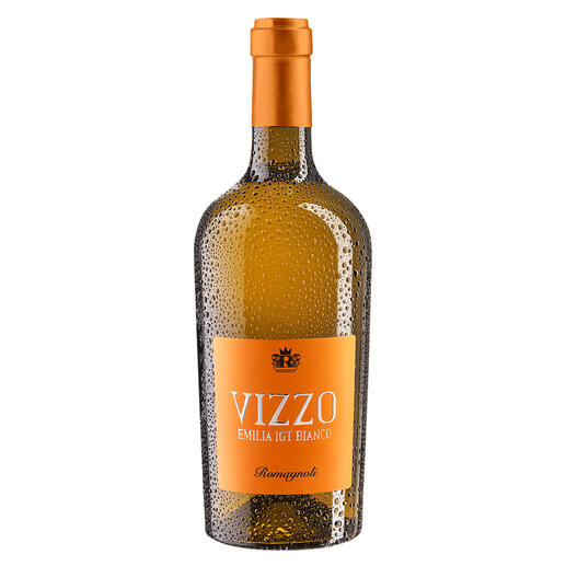 Vizzo Bianco 2019, Cantine Romagnoli, Emilia Romagna IGT, Italien „Großartiger Wein… .“ Zweimal in Folge 98 Punkte. (Luca Maroni)**www.lucamaroni.com