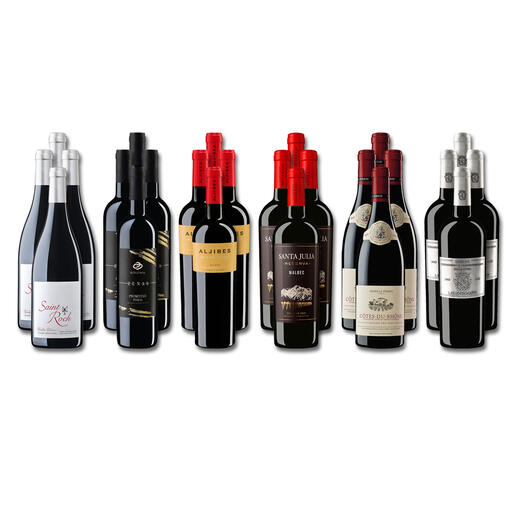 Weinsammlung - Die kleine Rotwein-Sammlung Winter 2021, 24 Flaschen Wenn Sie einen kleinen, gut gewählten Weinvorrat anlegen möchten, ist dies jetzt besonders leicht.