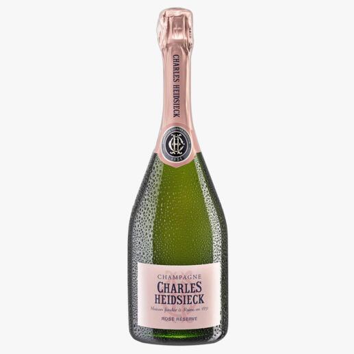Champagne Charles Heidsieck Rosé Réserve, Cham­pagne AOP, Frankreich 
            Verkostungssieger. Der beste Rosé-Champagner unter 80 (!) namhaften Konkurrenten.*
            *decanter.com, World Wine Awards 2021
        