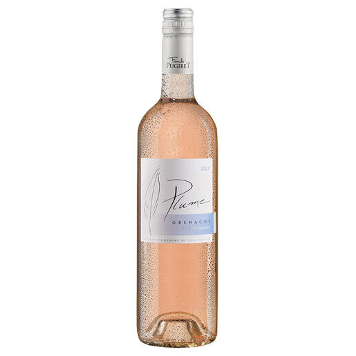 Plume Rosé 2021, Domaine La Colombette, Coteaux du Libron, Languedoc, Frankreich Trocken. Nur 9 % Alkohol. Aber 100 % Genuss.