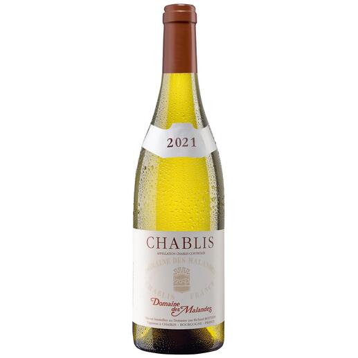 Chablis, Domaine des Malandes, Burgund, Frankreich Mineralisch und delikat. Die pure Eleganz des Chablis.