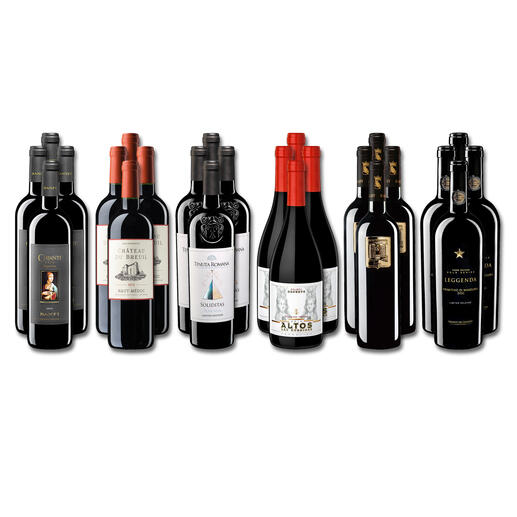 Weinsammlung - Die kleine Rotwein-Sammlung für anspruchsvolle Genießer Frühjahr/Sommer 2023, 24 Flaschen Wenn Sie einen kleinen, gut gewählten Weinvorrat anlegen möchten, ist dies jetzt besonders leicht.