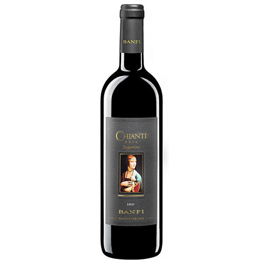 Banfi Chianti EDITION PRO-IDEE 2021, Toskana, Italien Der Chianti Edition Pro-Idee: Vom „besten Weingut des Jahres“. (vinitaly.com, 5 Star Wines – The Book 2017, Gran Vinitaly 2017)