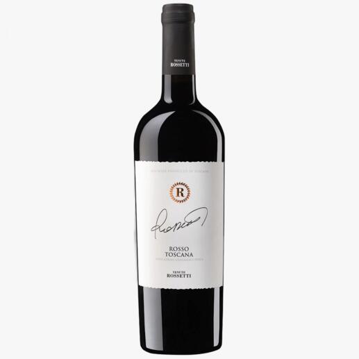 Rosso Toscana, Tenute Rossetti, Toskana, Italien 
            Begnadeter Weinmacher. 95 Punkte von Luca Maroni.*
            *lucamaroni.com
        