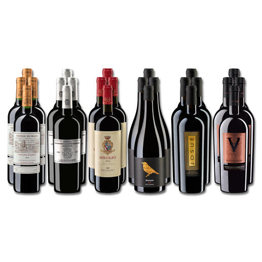 Weinsammlung - Die kleine Rotwein-Sammlung für anspruchsvolle Genießer Hochsommer 2023, 24 Flaschen Wenn Sie einen kleinen, gut gewählten Weinvorrat anlegen möchten, ist dies jetzt besonders leicht.